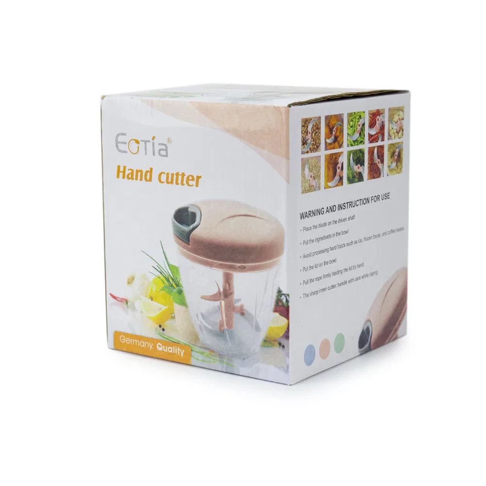 Picador manual de verduras con cuerda, procesador de alimentos, cortador de ajo para cocina