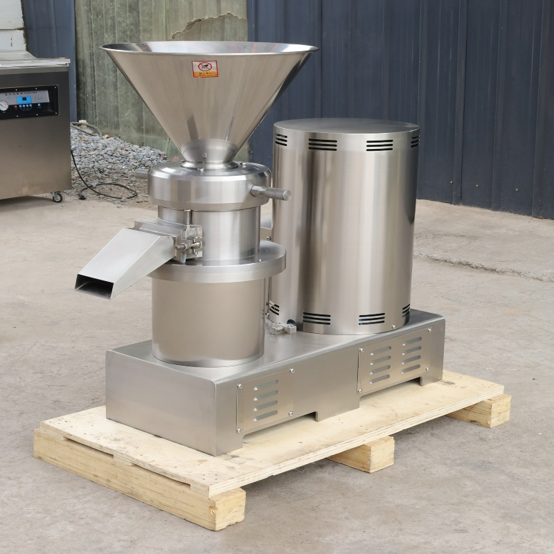 Molino coloidal vertical industrial para pasta de almendras y máquina de mantequilla de maní