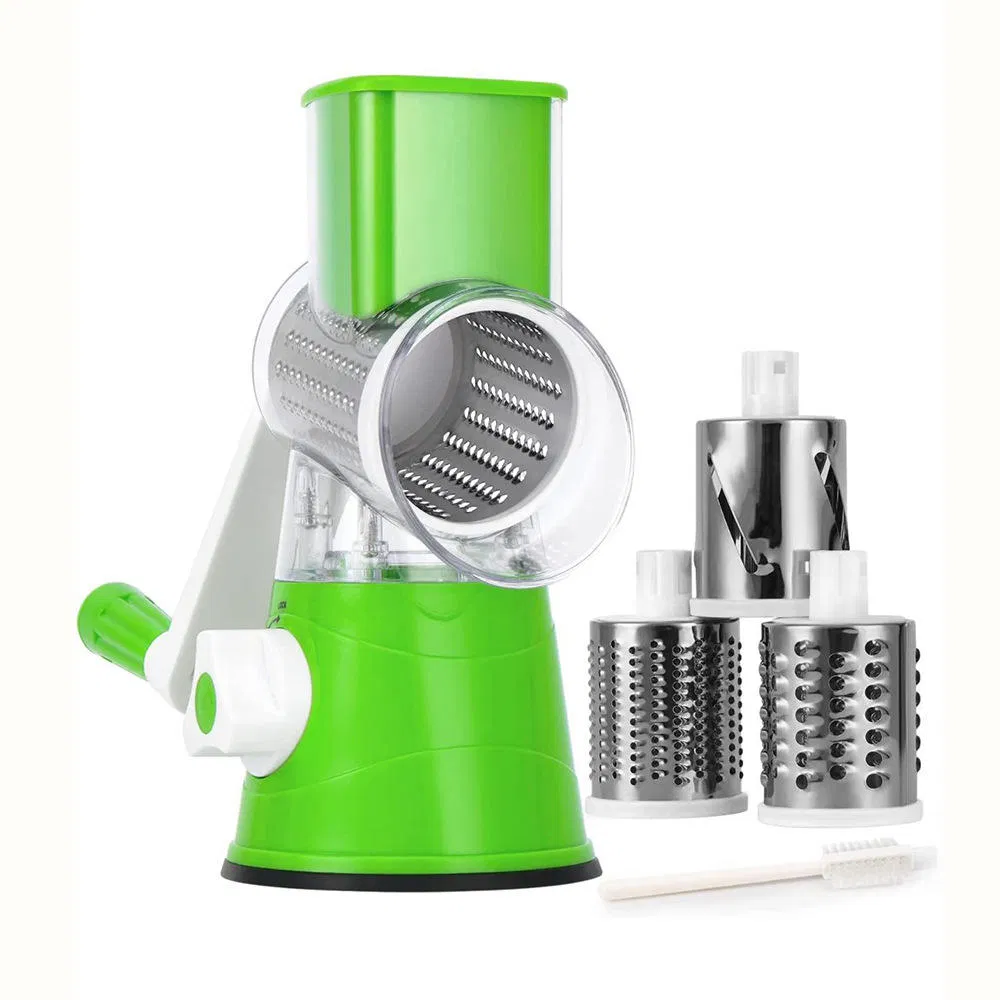 Cocina de la casa multifunción ABS Acero inoxidable 3 en 1 Manual Cortador de triturador de verduras