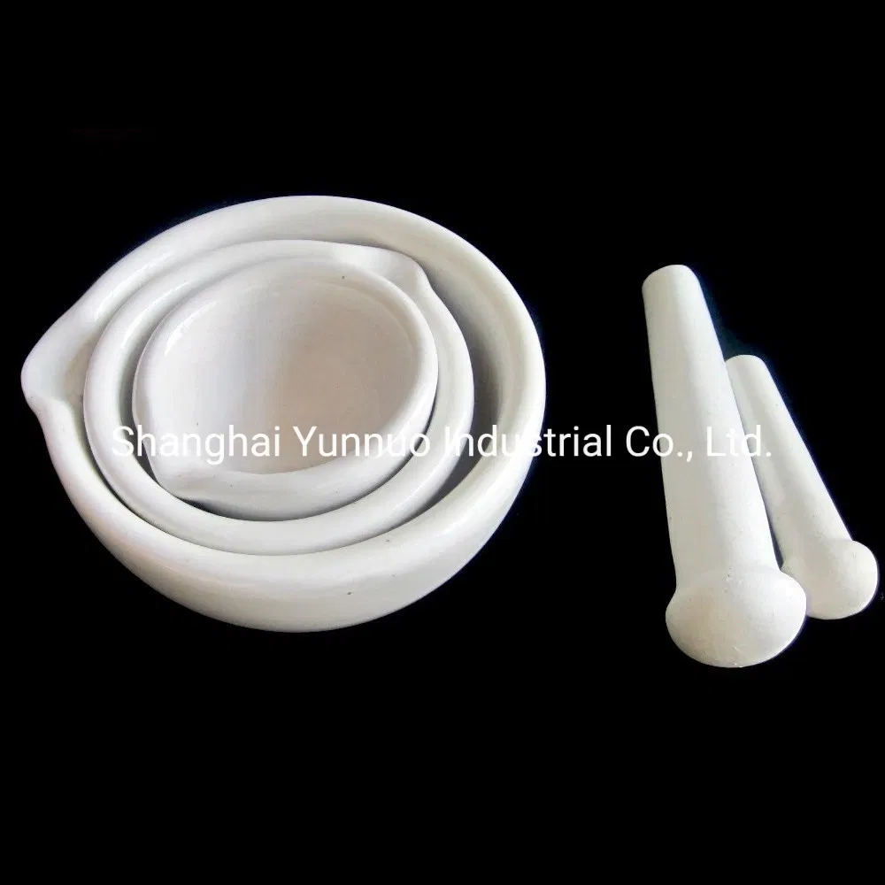 Suministros de laboratorio mortero y mano de porcelana para moler