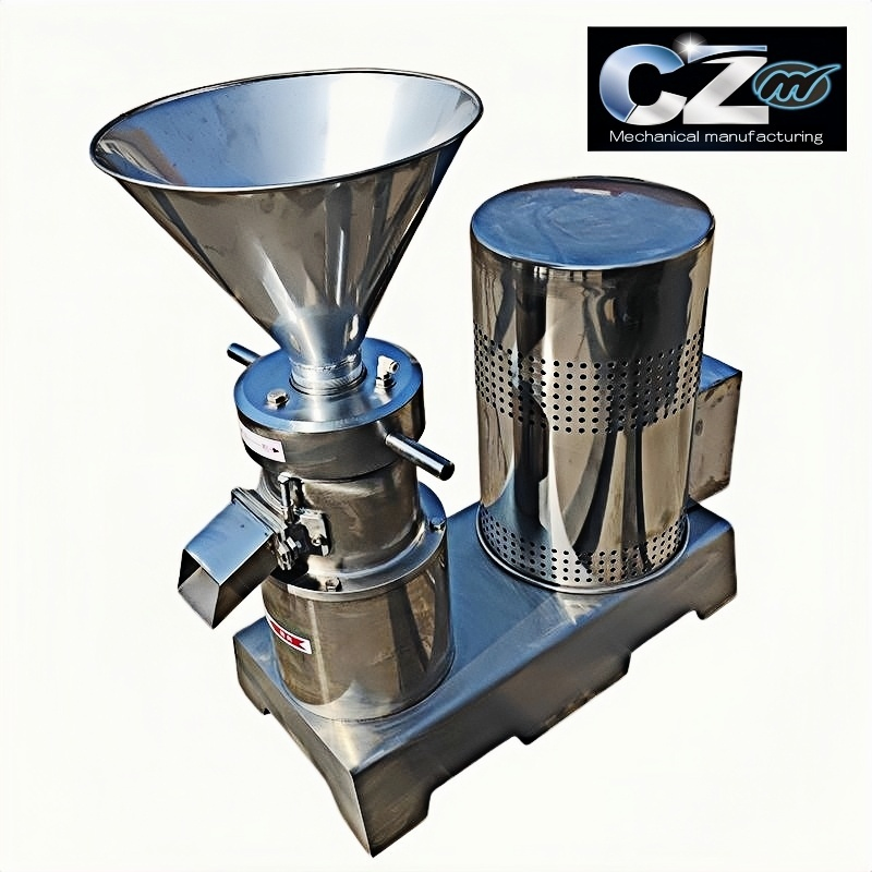 Molino coloidal vertical industrial para pasta de almendras y máquina de mantequilla de maní