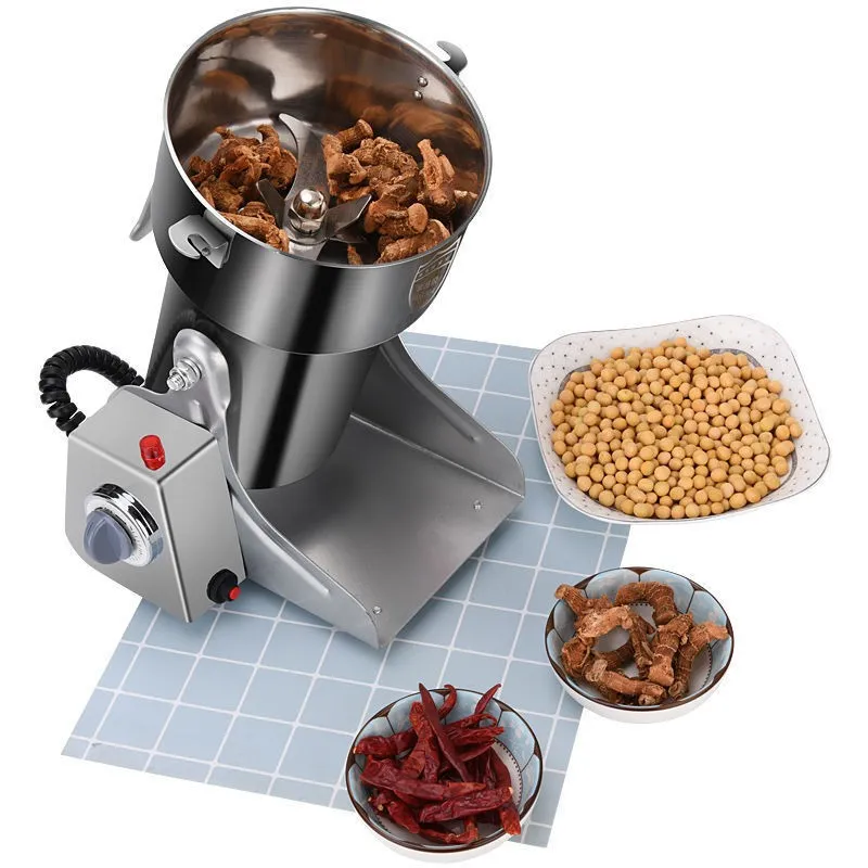 Máquina de Molienda de Acero Inoxidable Multifuncional para Granos de Trigo, Especias y Molido de Alimentos en Polvo