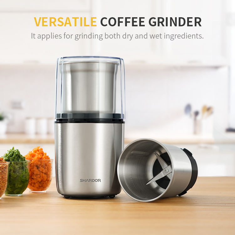 Juego de Molinillo de Café para Hogar Multifuncional de Acero Inoxidable Molinillo de Especias Eléctrico