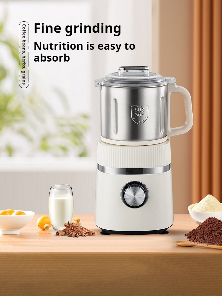 Máquina de molienda de alimentos portátil compacta de acero inoxidable para especias y frijoles