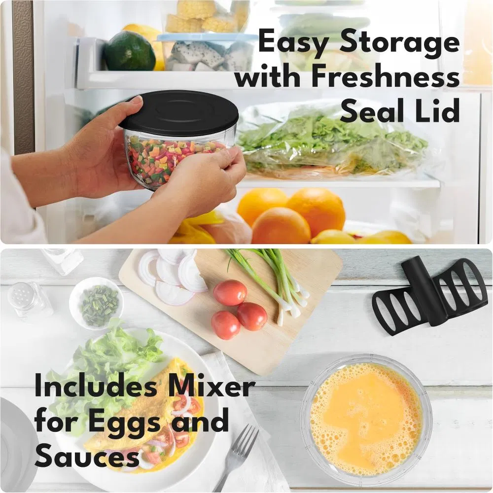 Procesador manual mini inteligente de venta al por mayor para carne y ajo, cortador de verduras para alimentos, picador de frutas y verduras