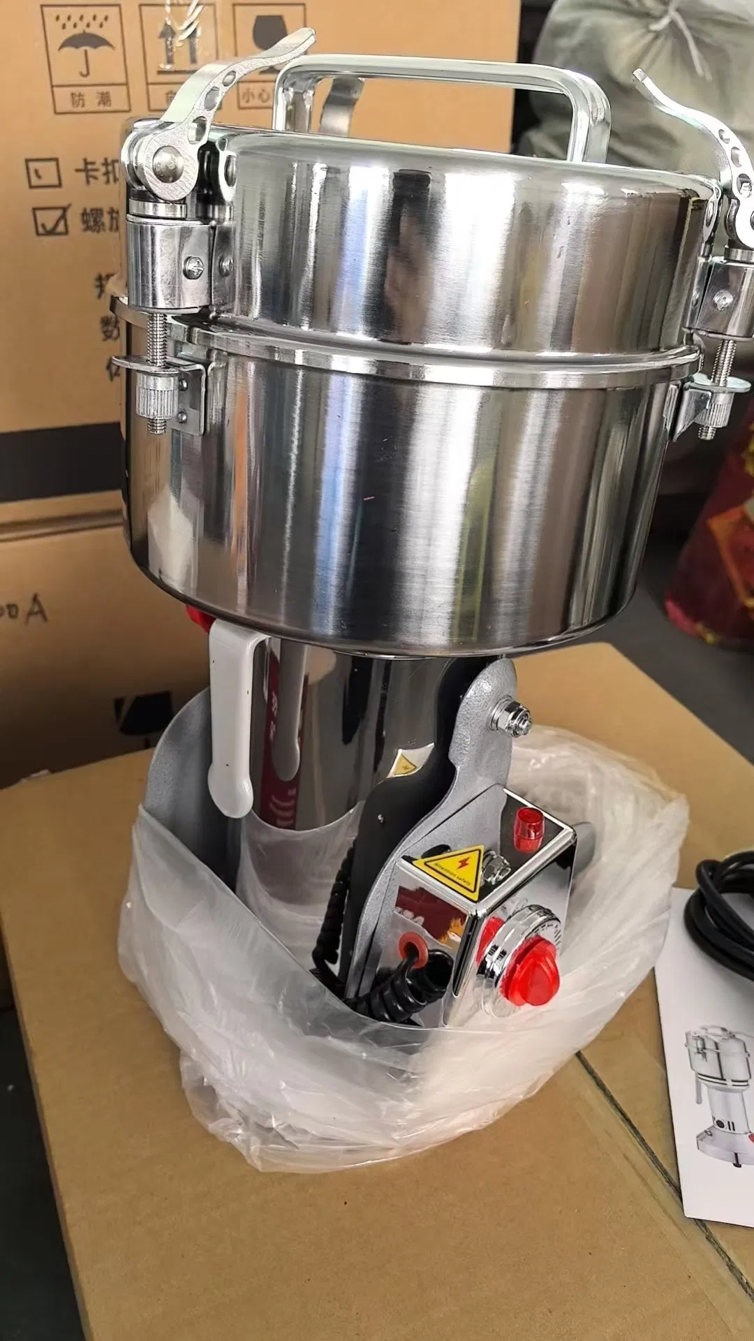 Molino de especias eléctrico de fábrica, molinillo de polvo, molinillo de hierbas para cocina y hogar