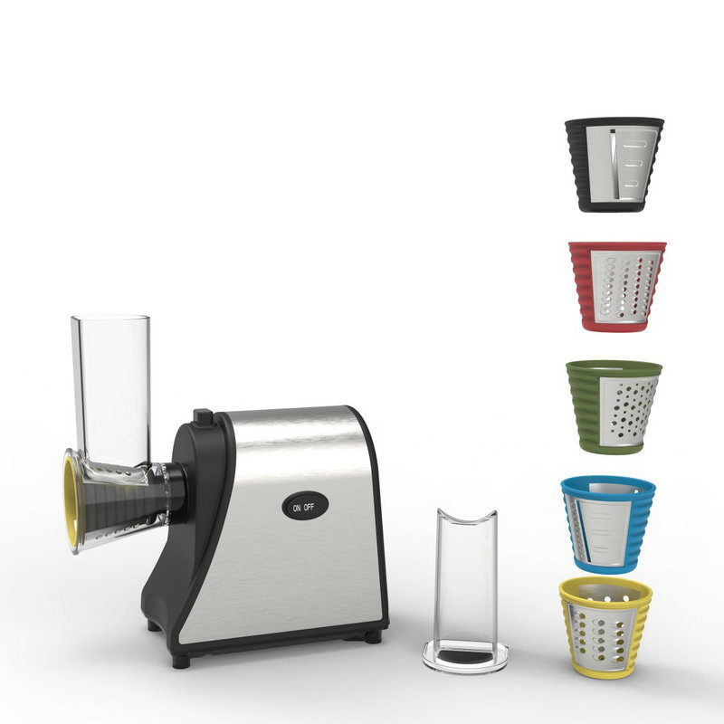 Electrodoméstico de cocina ayudante eléctrico para hacer ensaladas, cortador de verduras, rallador de queso, triturador de frutas, rallador de zanahorias, rebanador