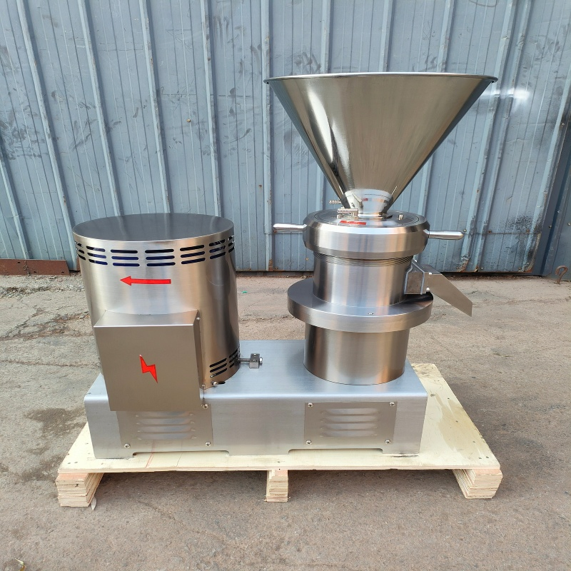Molino coloidal vertical industrial para pasta de almendras y máquina de mantequilla de maní