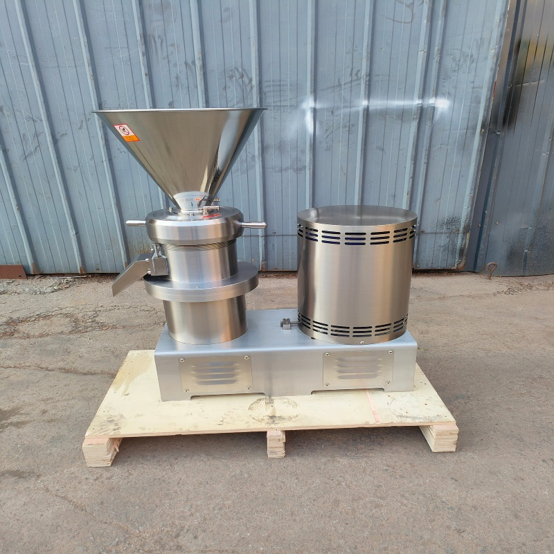 Molino coloidal vertical industrial para pasta de almendras y máquina de mantequilla de maní
