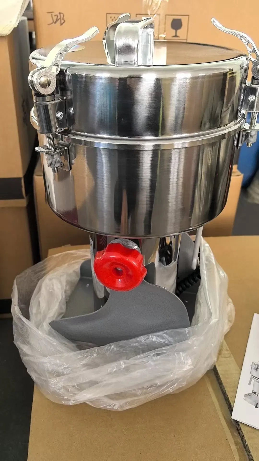 Molino de especias eléctrico de fábrica, molinillo de polvo, molinillo de hierbas para cocina y hogar
