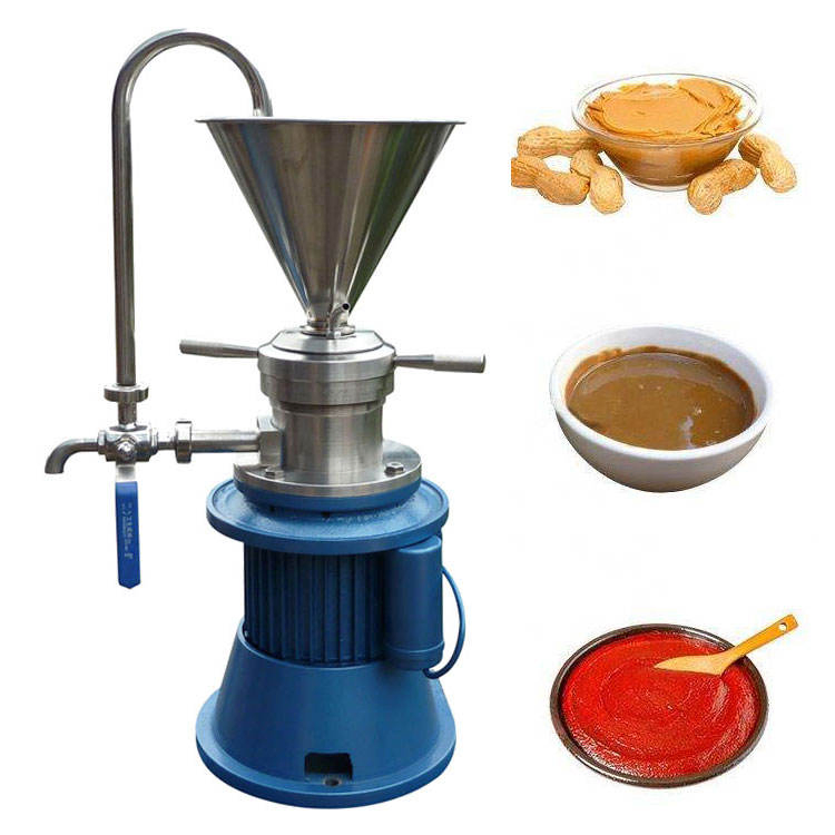 Máquina eléctrica para hacer mantequilla de maní, molino de coloidales para hacer mantequilla de maní de chile y tahini de sésamo
