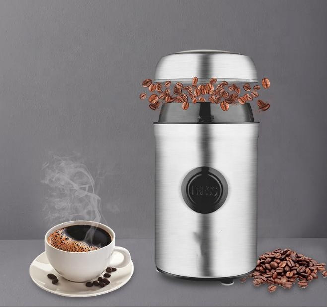Molino eléctrico multifuncional de cuchilla de acero inoxidable Heavybao para café, nueces, especias y granos de café, ideal para uso doméstico