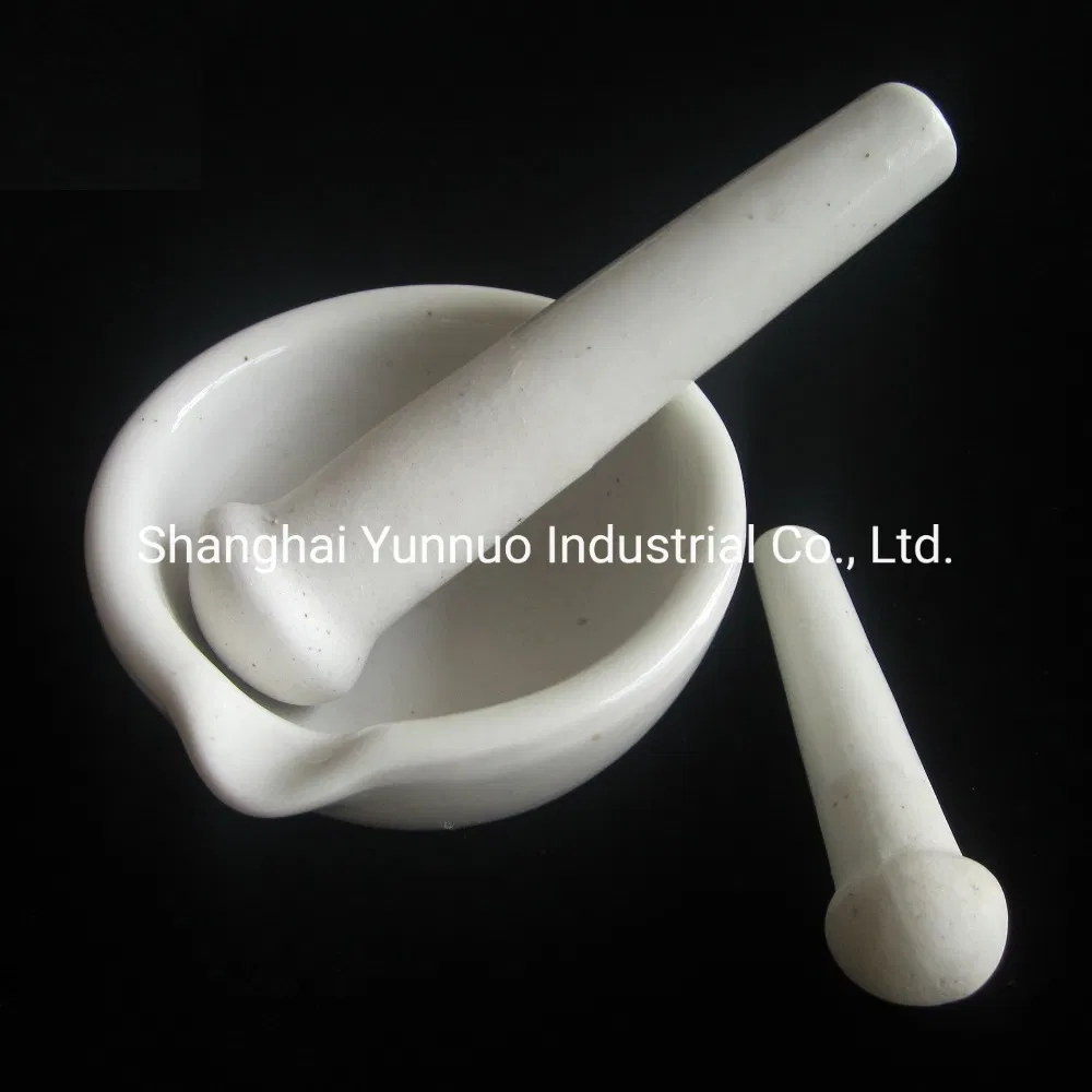 Suministros de laboratorio mortero y mano de porcelana para moler