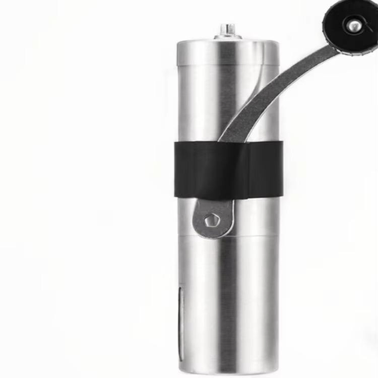 Molino de café portátil mini de cerámica con muelas conveniente 304 manivela de acero inoxidable con características para hacer té y café