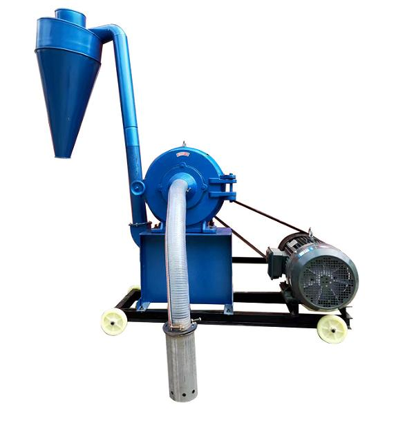 Máquina de molienda de grano de disco de harina de trigo, tipo de succión automática, mini máquina de molino de grano de maíz, trituradora de alimento para animales, molino de maíz