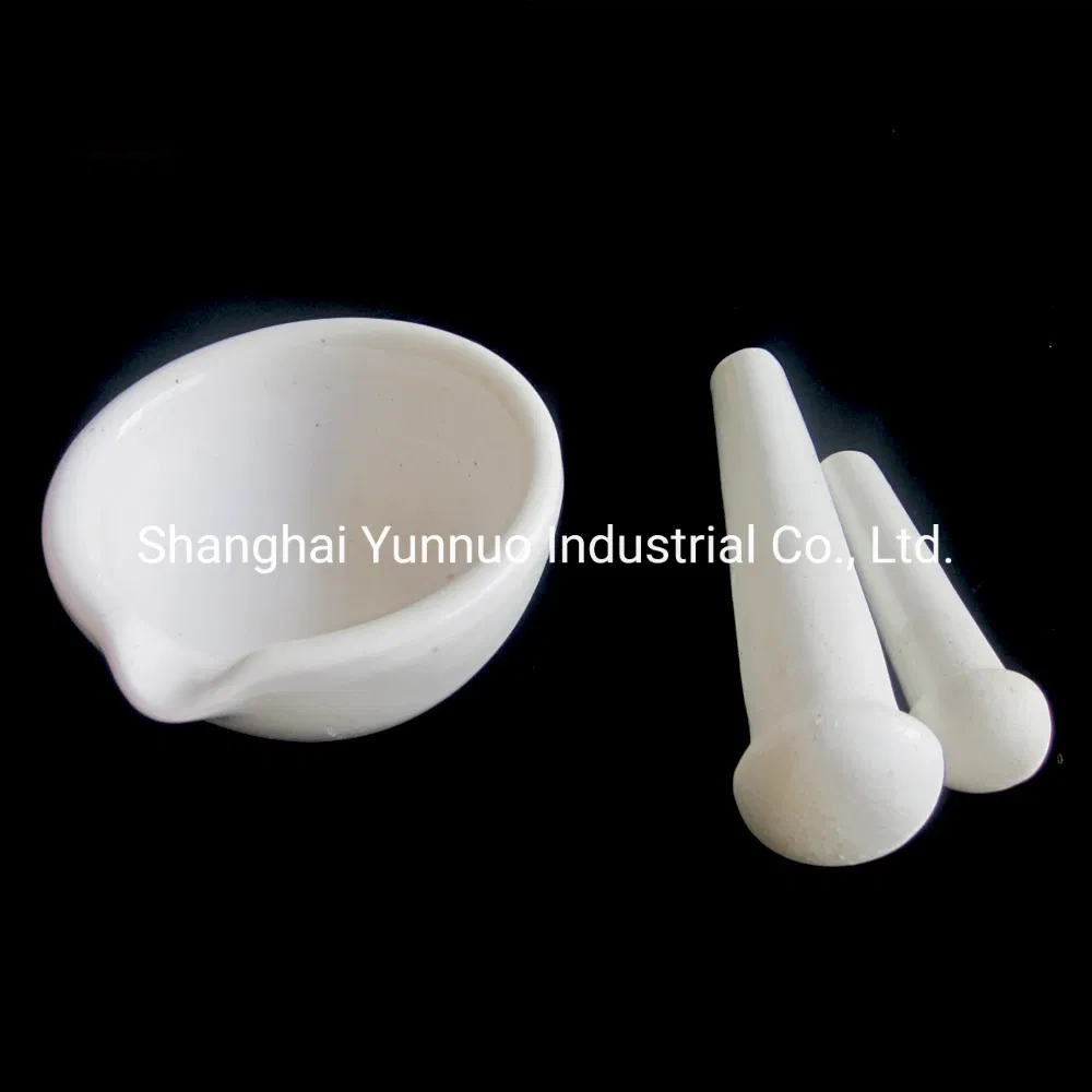 Suministros de laboratorio mortero y mano de porcelana para moler