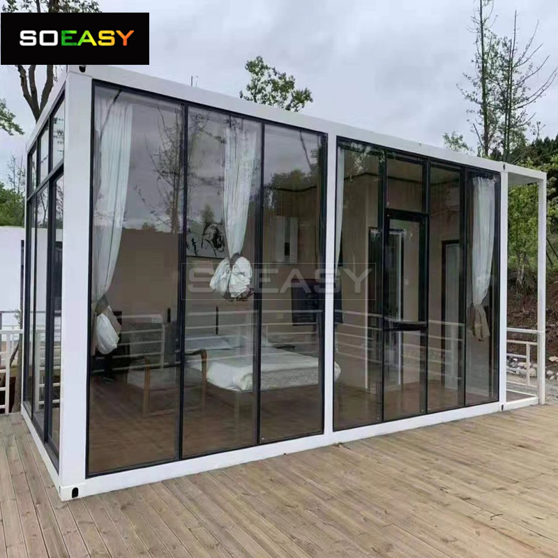 Luxury Mobile Light Steel Structure Villa Modular Flat Pack Shipping Container Office Portable Prefab Prefabricated House/Construction Home