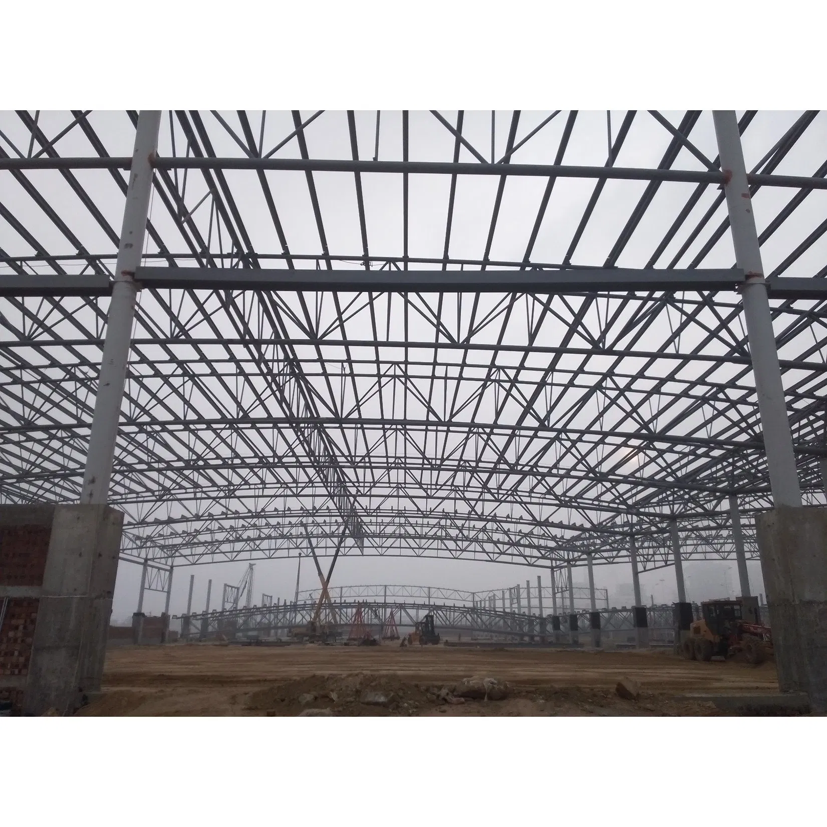 Quick Build Customized Small Space Frame Prefab Light Weight Bridge Steel Structure Warehouse Building Steel Structure