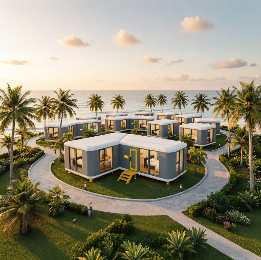 Prefabricated Capsule Hotel Modular Building System for Tourism Projects Needing Simplified Shipping and Installation