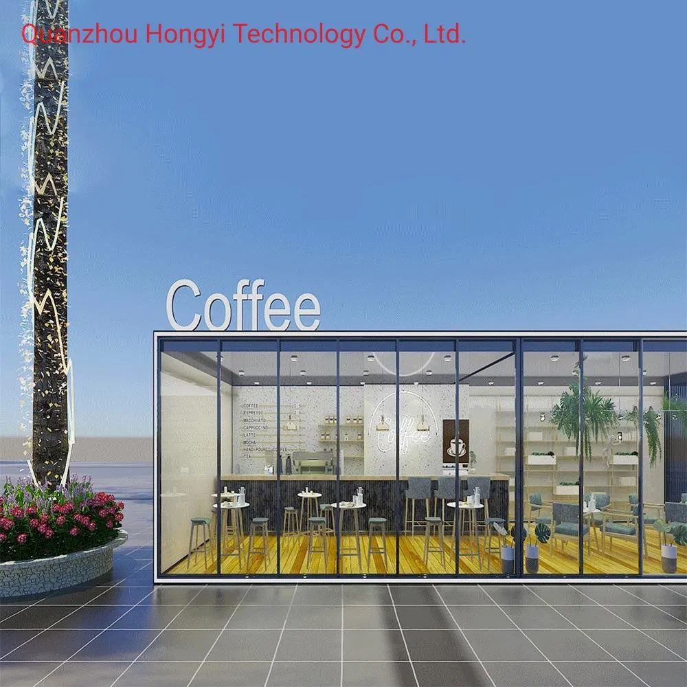 High Quality 20FT Prefabricated House Mobile Store Shipping Container Cafe Shop