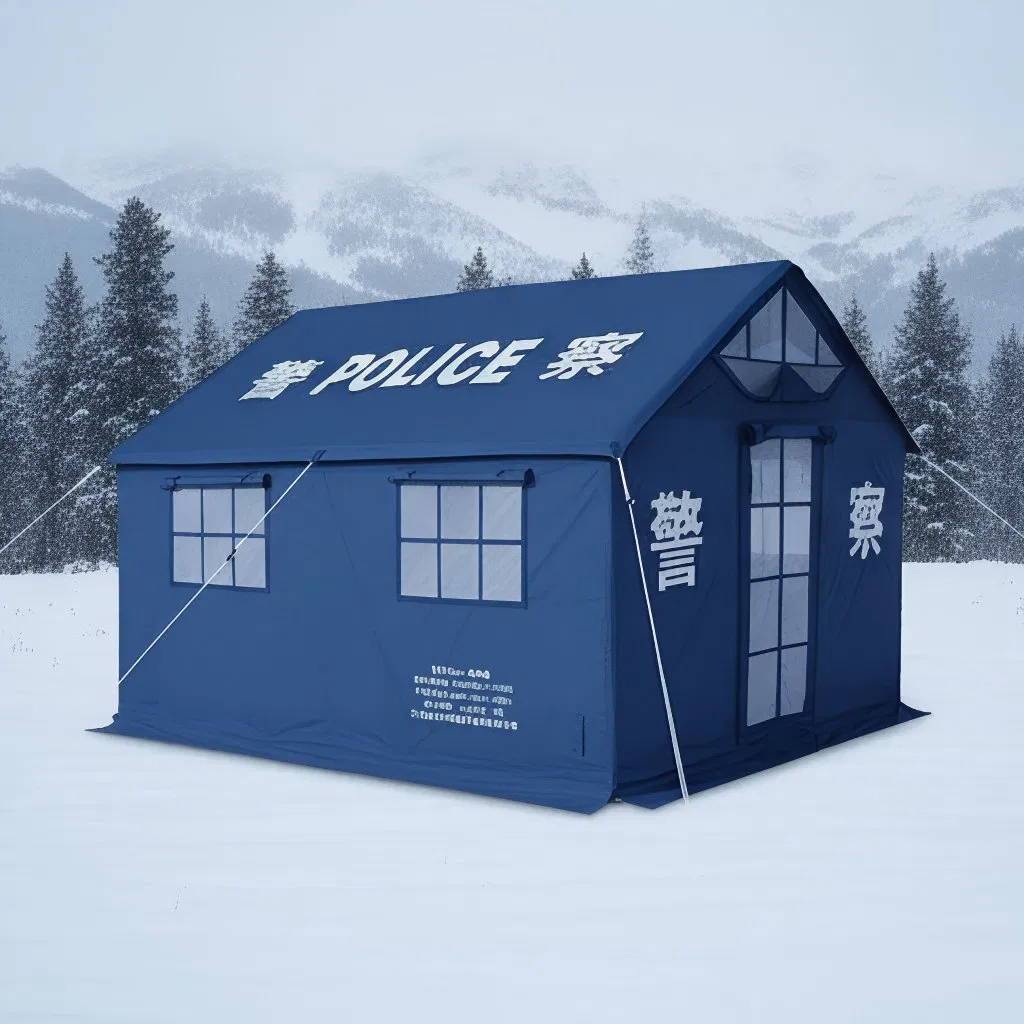 Windproof Rainproof Emergency Tent Heavy Duty Disaster Relief Shelter for Humanitarian Relief Project