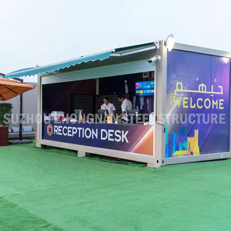 Custom 20FT/40FT Portable Modern Mobile Sea Shipping Glass Plastic Movable Steel Structure Fast Food Container Living Prefab Modular Small Coffee Shop for Sale