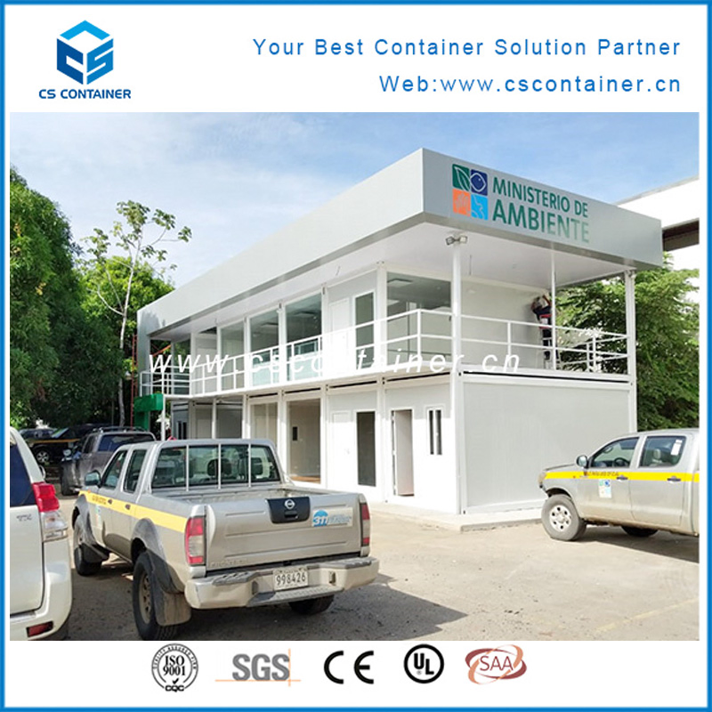 Flat Pack Container House, Office Modular Container House Two Floor Container Building