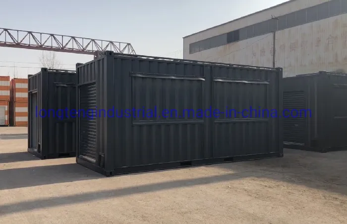 Shipping Container Cafe Setup