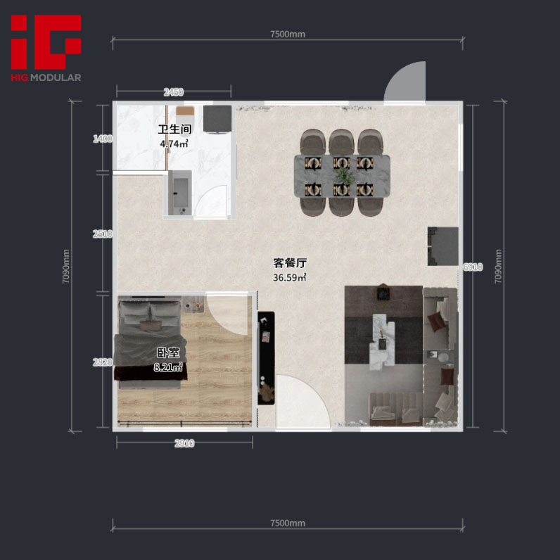 Luxury Modern Prefabricated Modular 2 Story Prefab Light Gauge Steel Structure Buildings Villa Frame House Home Light Steel Buildings Villa