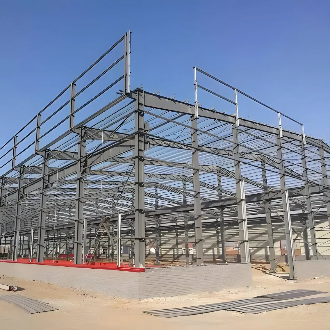 China Low Cost Prefab Light Metal Frame Building Prefabricated Warehouse Workshop Steel Structure
