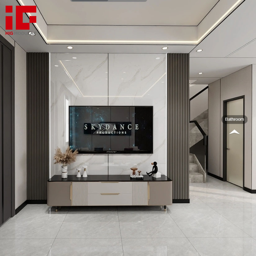 Luxury Modern Prefabricated Modular 2 Story Prefab Light Gauge Steel Structure Buildings Villa Frame House Home Light Steel Buildings Villa