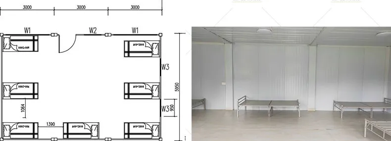 Combined container house