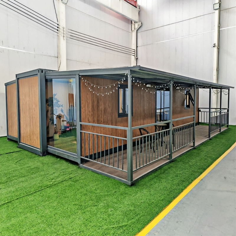 Foldable Mobile Casa Portable Movable Prefabricated Expandable Container Modular Home with Balcony Prefab House for Sale