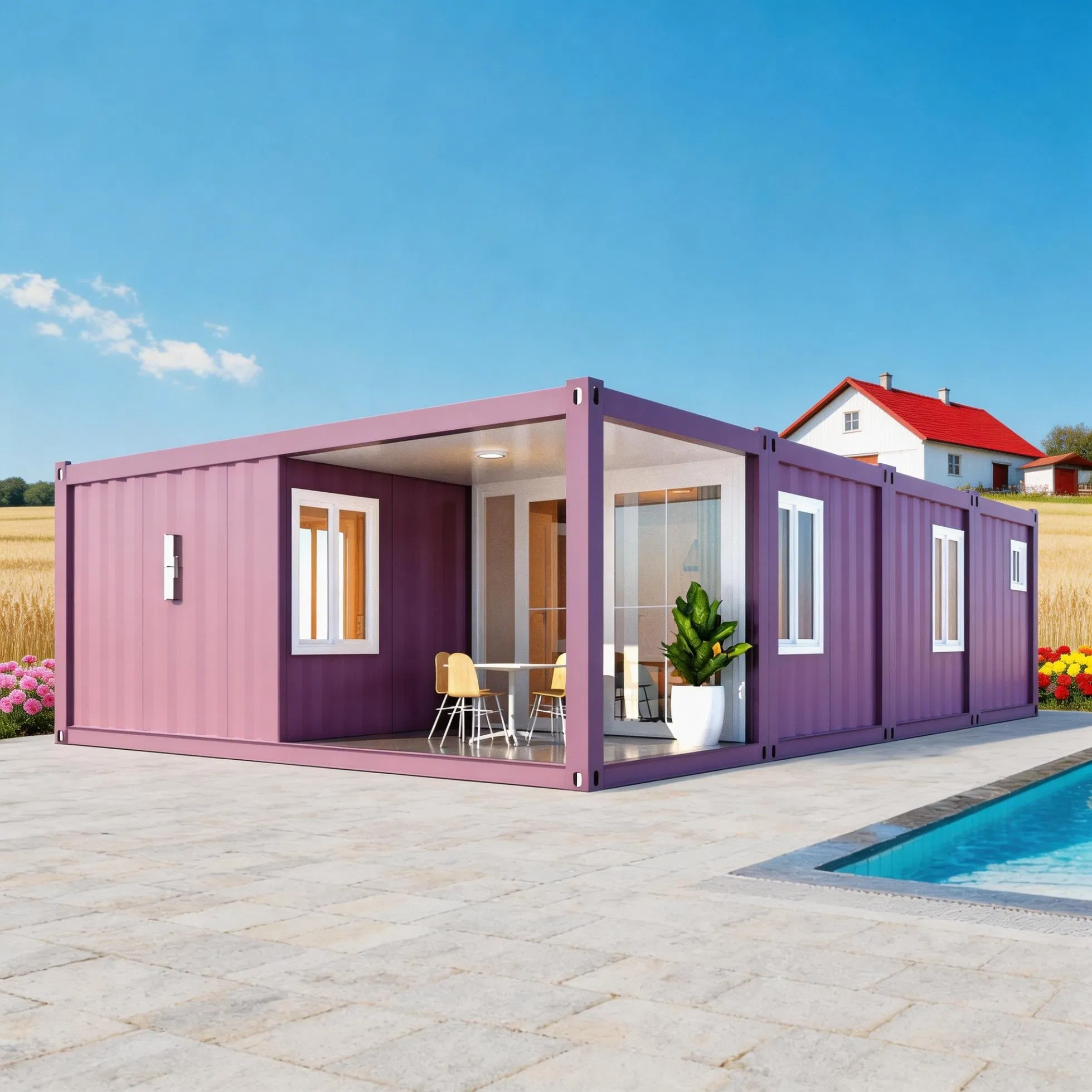 Modular Light Steel Structure Prefab Building Integrated Container House Prefabricated House Tiny Home Prefab House Module Home