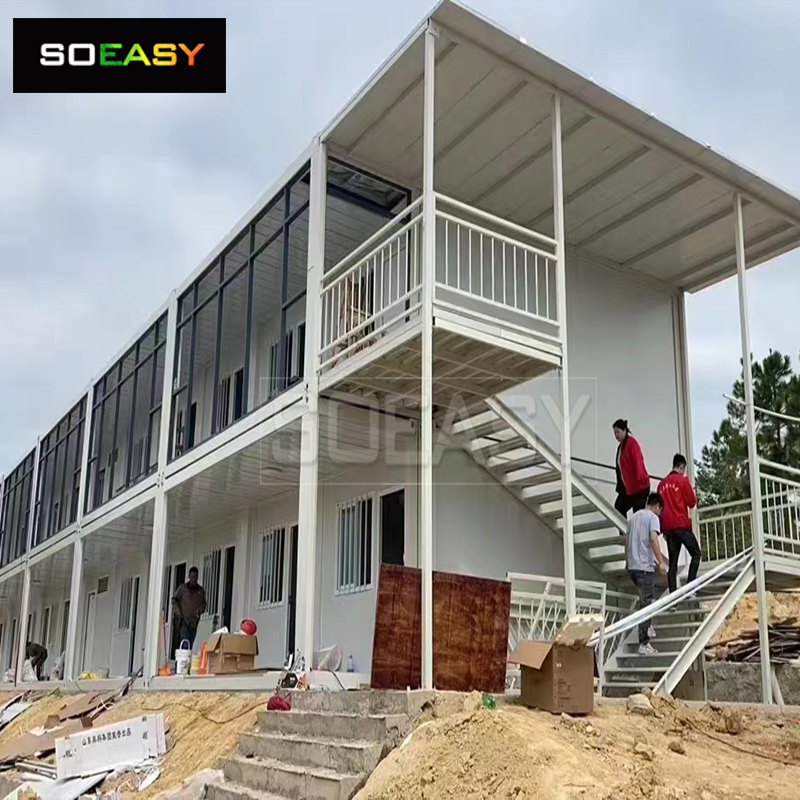 China Suppliers Portable Home Prefab Construction Site Office Flat Pack Container House Factory Price