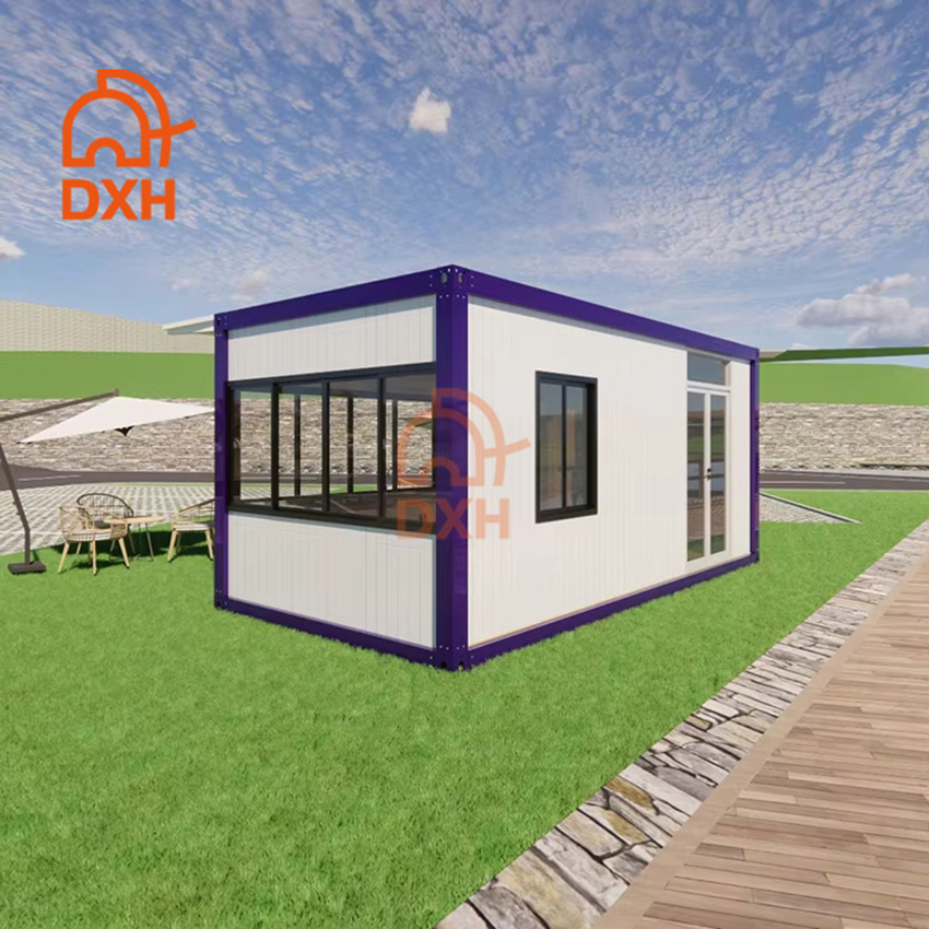 Dxh Manufacture Dormitory Resort Fireproof Ready to Living Office Portable Library Outdoor Medical Station Steel Frame Modular Container House Home