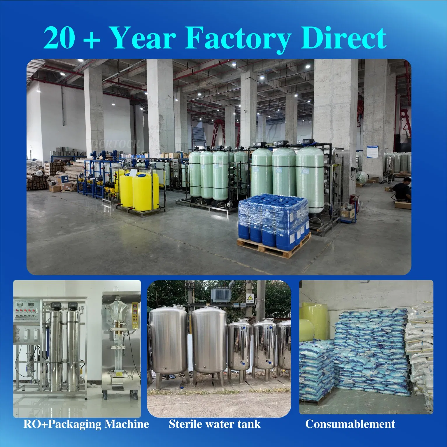 Construction &amp; Mining Camps Brackish Water RO System (BWRO) Mobile RO Unit Community Supply