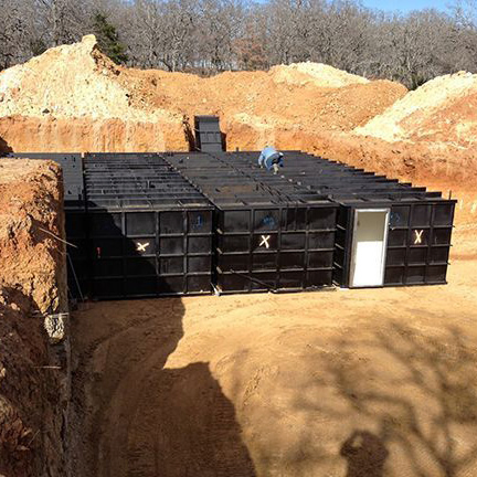 Builds Reinforced Safe Cellar Shelter in Backyard