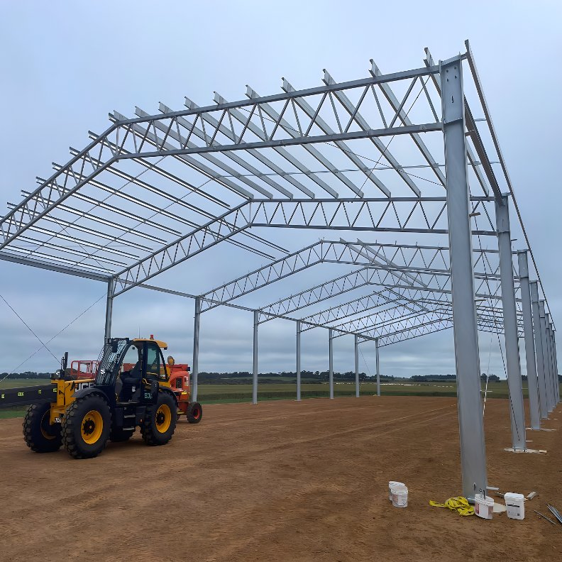 China Low Cost Prefab Light Metal Frame Building Prefabricated Warehouse Workshop Steel Structure