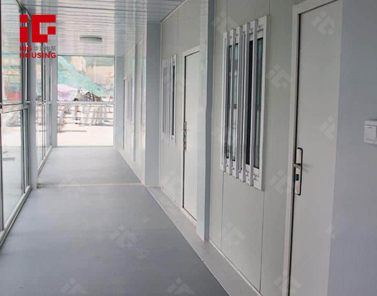 Wholesale Glass Wall Container Portable Site Office with Light Steel Structure Frame