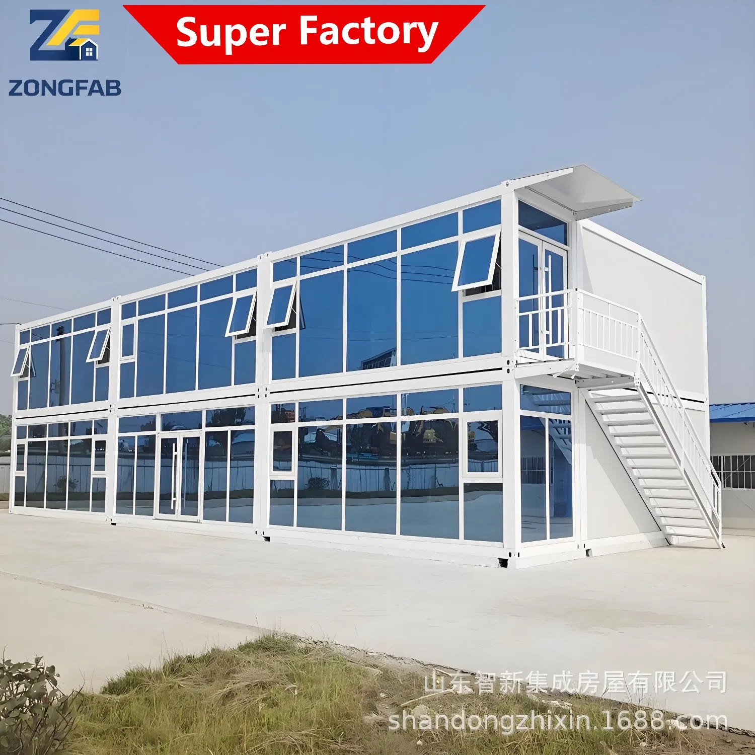 Recyclable Reusable Durable Steel Living Detachable Assembly Prefab Modular Container Building Housing