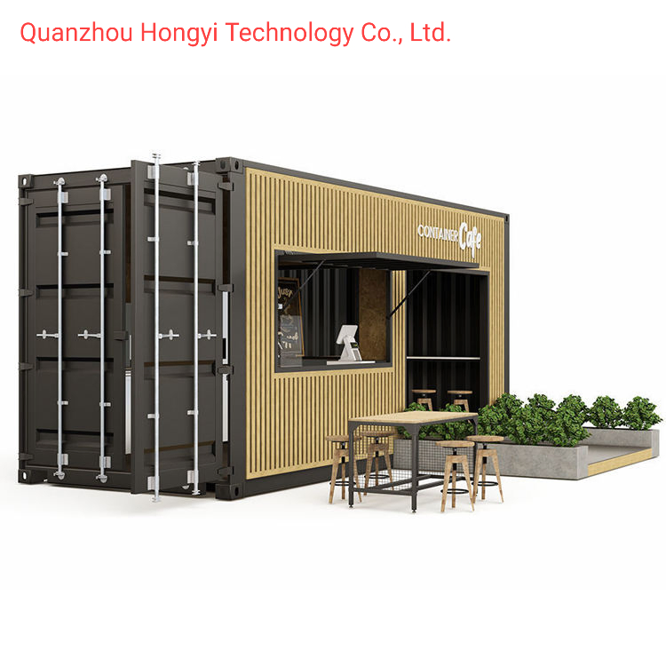 High Quality 20FT Prefabricated House Mobile Store Shipping Container Cafe Shop