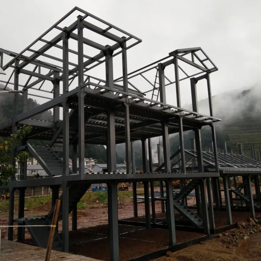 Luxury Light Steel Structure Residential Villa House Prefab Showroom Office Room