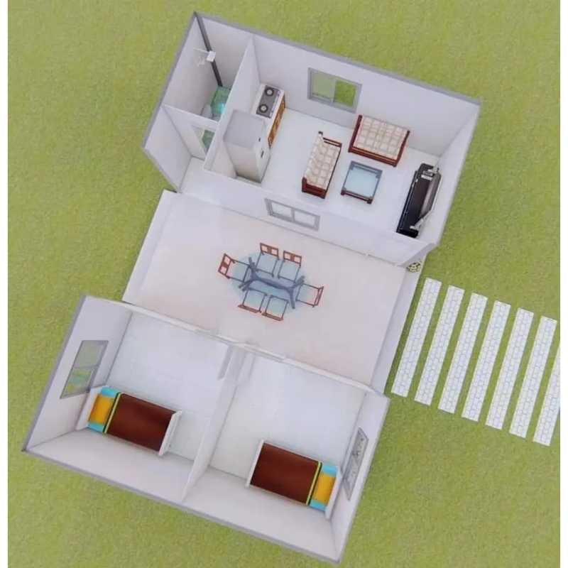 Zhongyu 20FT 40FT Foldable Container House Prefab House Prefabricated House Light Steel Structure Portable Modular House