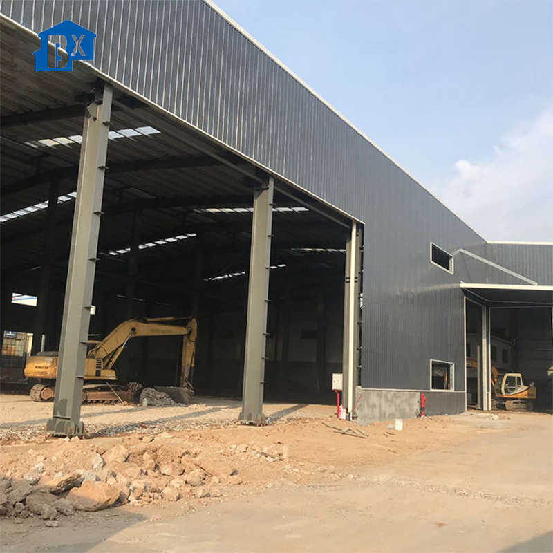 Galvanized Design Prefabricated Building Light Steel Metal Structure Prefab Steel Frame Warehouse/Workshop Industrial Steel Structure for Secure Workshop