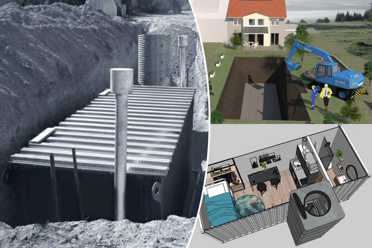 Ground Floor Indoor Safe Disaster-Proof House for Valuables Secluded Safe Emergency Shelter