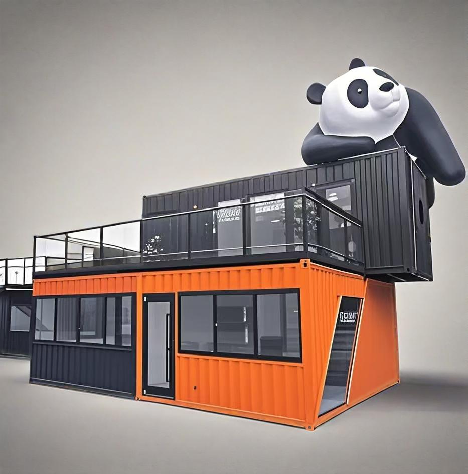 Outdoor Mobile Portable Snack Bar Folding Restaurant Prefab House Container Shop