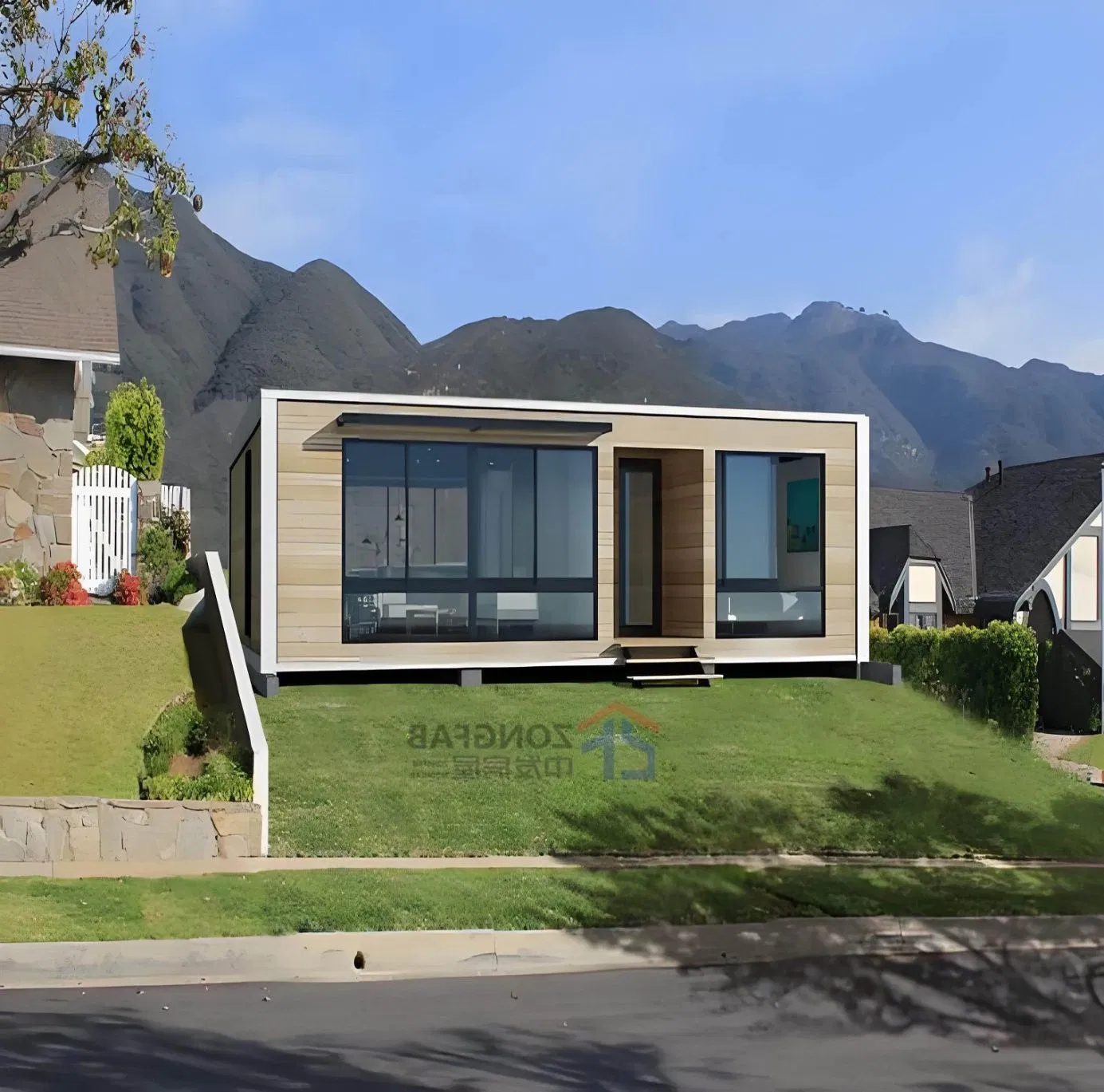 Portable Flat Pack Mobile Fast Food Cafe Shipping Container Shop Shipping Container