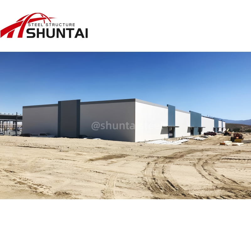 China Factory Building Galvanized Metal Material New Design Workshop Prefab Warehouse Modular Light Heavy House Prefabricated Construction Steel Structure