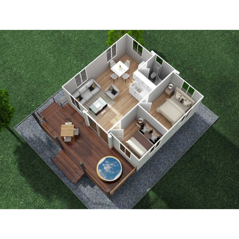 Modern Look Prefabricated Expandable Container Home 20FT 40FT China Modular Steel Frame Fast Build Design